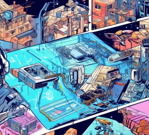 科技动态漫画素材，从创意到应用的案例研究