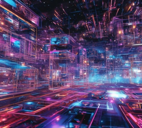高科技动态背景图，未来科技的视觉盛宴